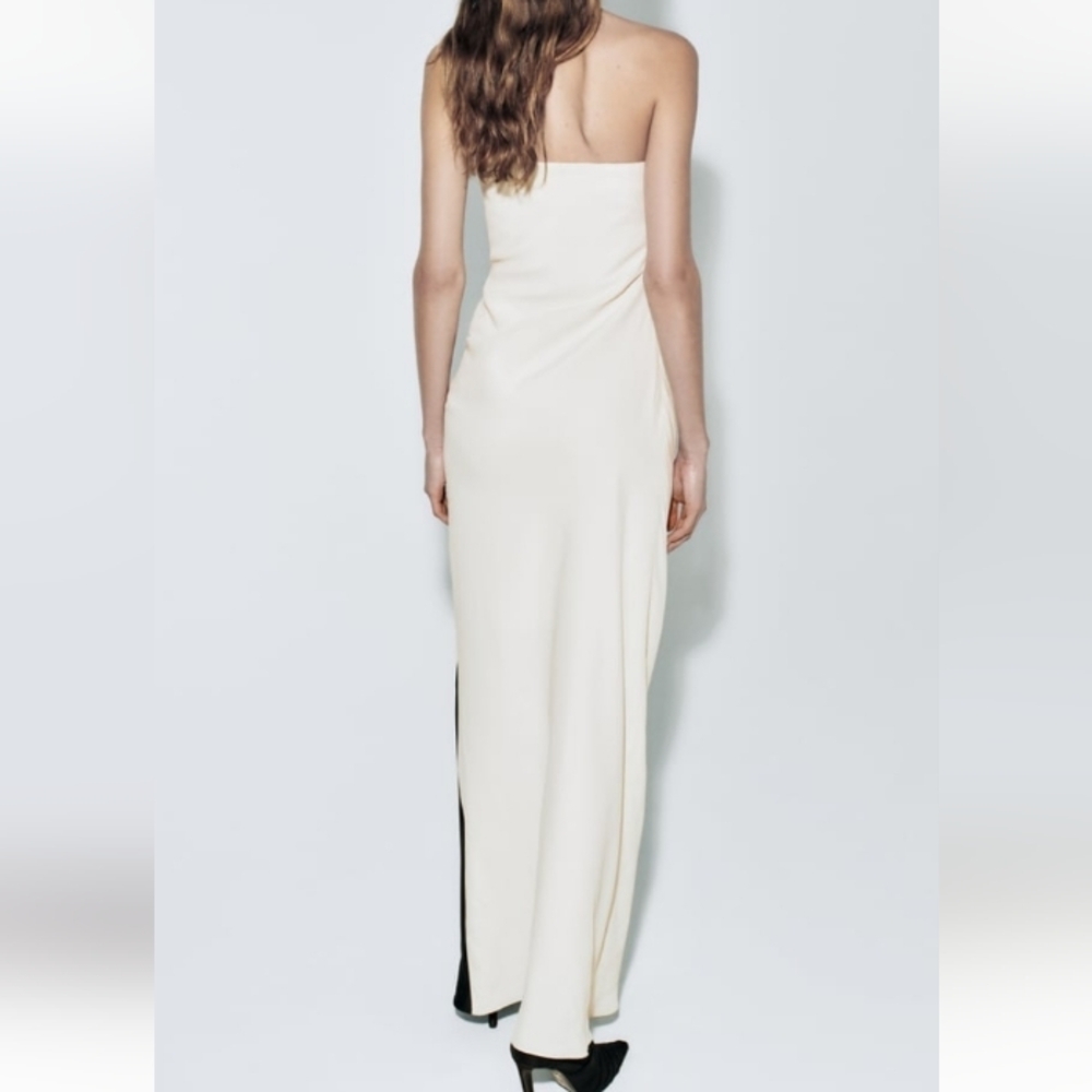 Zara Limited Edition Knotted Strapless Formal - Picture 3 of 11